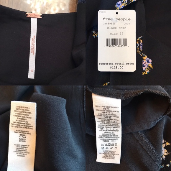 Free People NWT Mockingbird Lane mini dress - Picture 8 of 8